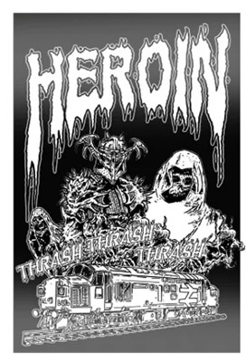 Heroin Teggxas Sticker - view large