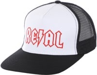 Real Deeds Trucker Hat - white/black/red